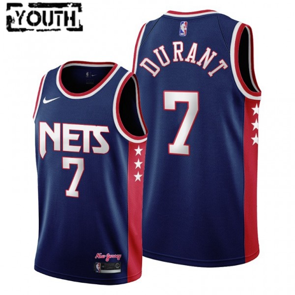 NBA Brooklyn Nets Trikot Kevin Durant 7 Nike 2021-22 City Edition Throwback 90s Swingman - Kinder